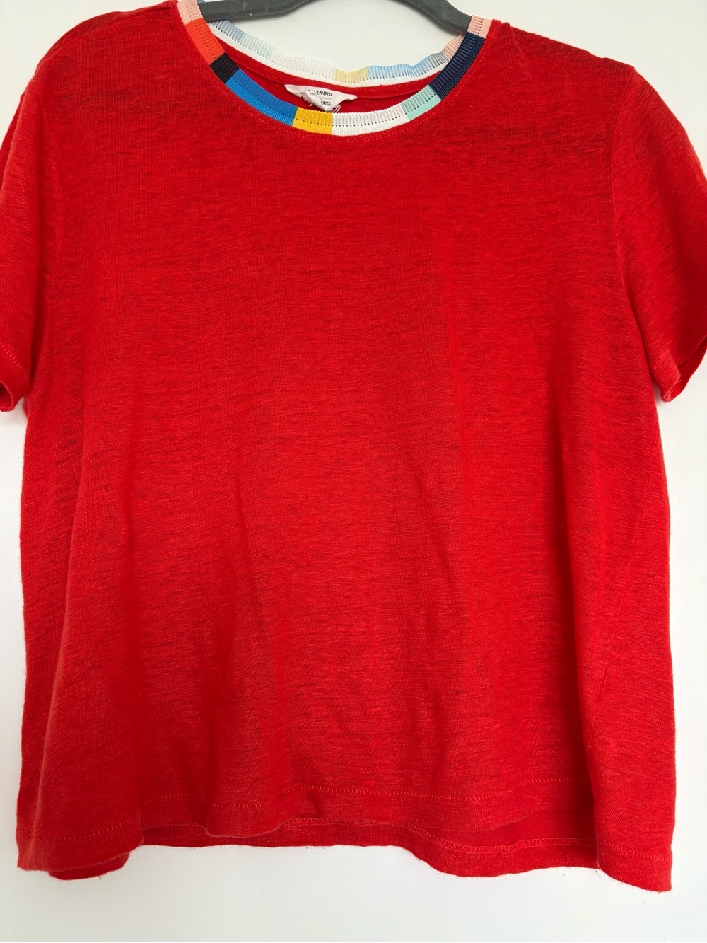 Woman’s Splendid for Missoni Red Knit Rib TrimTop - M